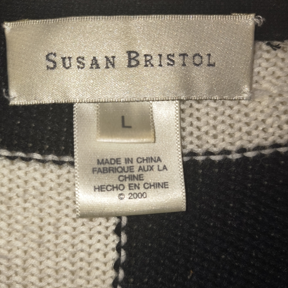 Susan Bristol Black & White Vintage Sweater Shoes, Sandal, Sneakers. Rare. Large - Picture 2 of 15